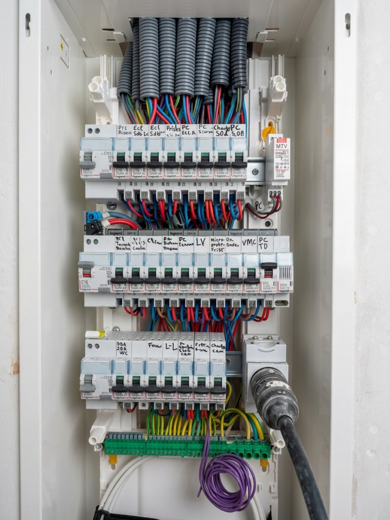 Tableau électrique pour une installation neuve — SD Électricité Grasse